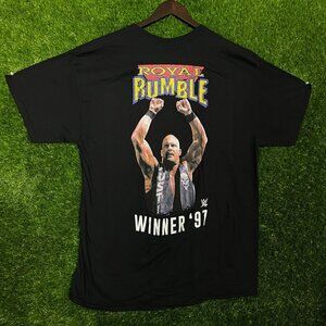 Cold Stone Steve Austin Royal Rumble 1997 Graphic T-shirt size XL